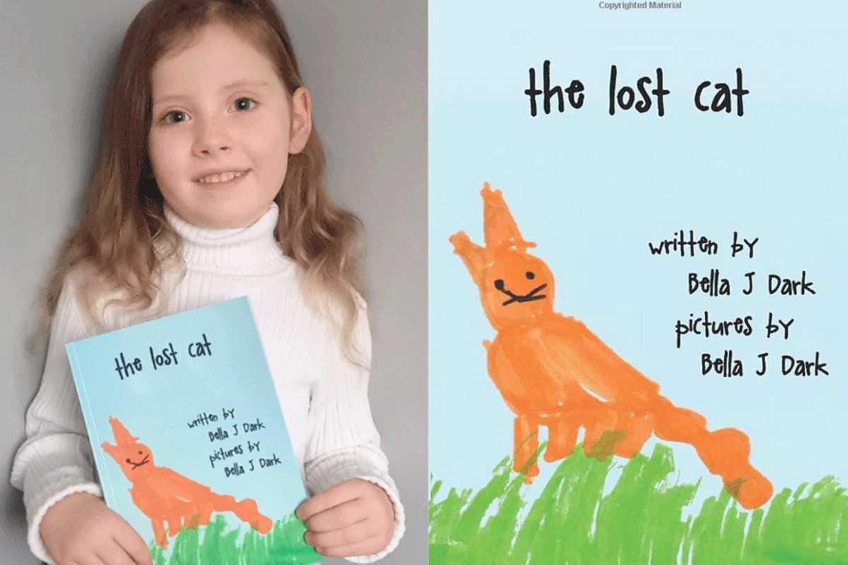 Bella J. Dark aparece com o livro publicado, The Lost Cat, e é referenciada como a pessoa mais jovem do mundo a publicar um livro