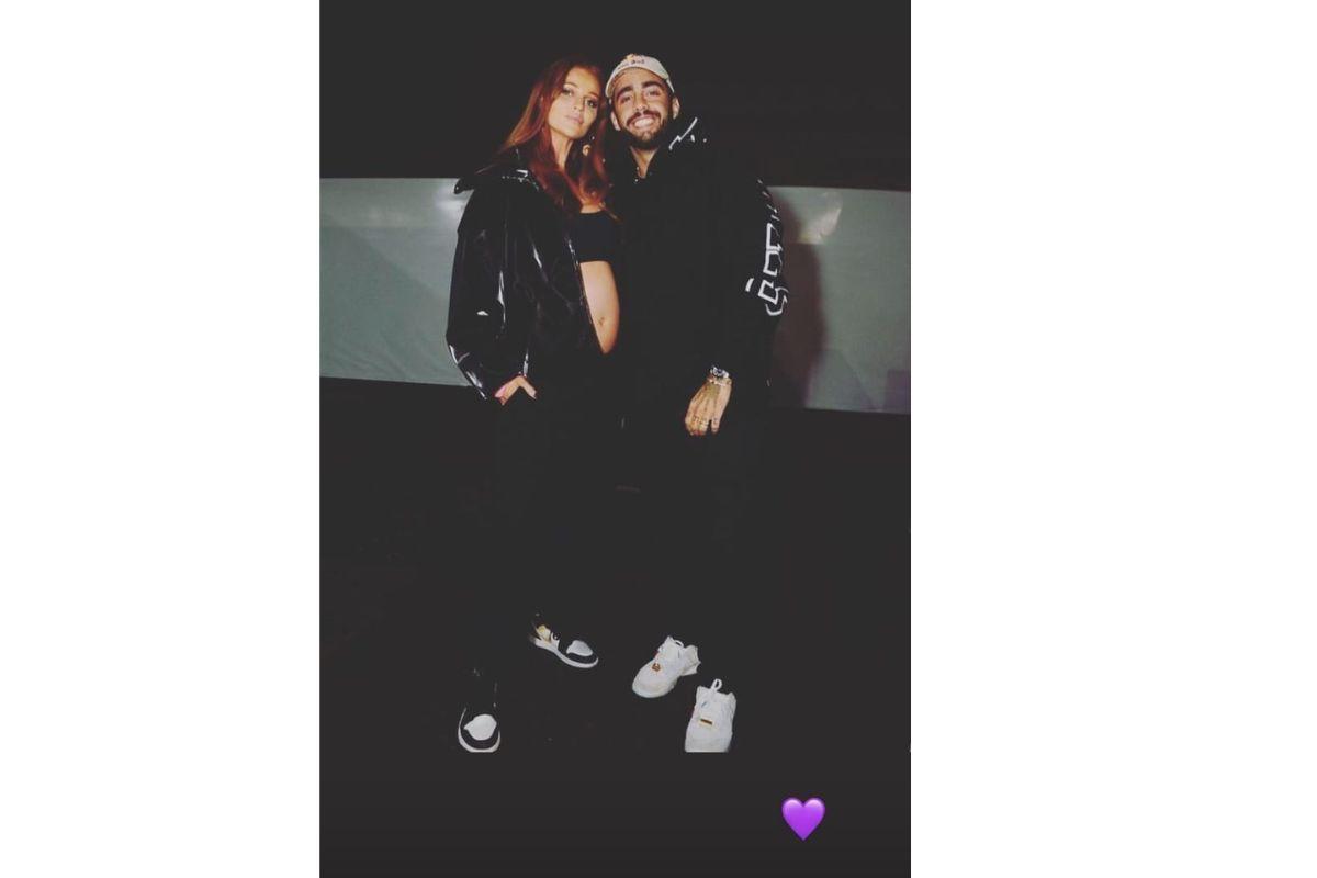 Cintia Dicker e Pedro Scooby marcam presença no Rock In Rio 2022 e a modelo exibe barriga aos cinco meses de gestação ( Foto: Reprodução/Instagram/@cintiadicker)
