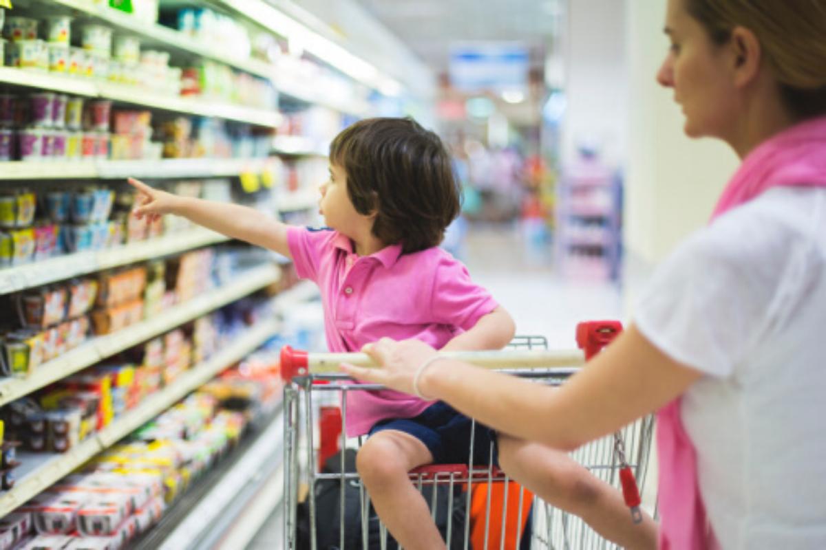 A mãe defendeu a atitude do filho no mercado