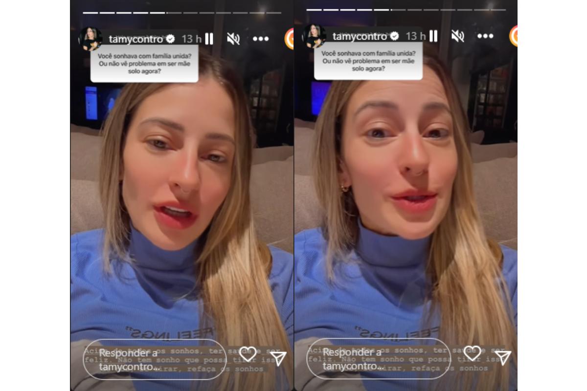 Tamy Contro falou sobre a nova fase da vida após o fim do relacionamento com Projota