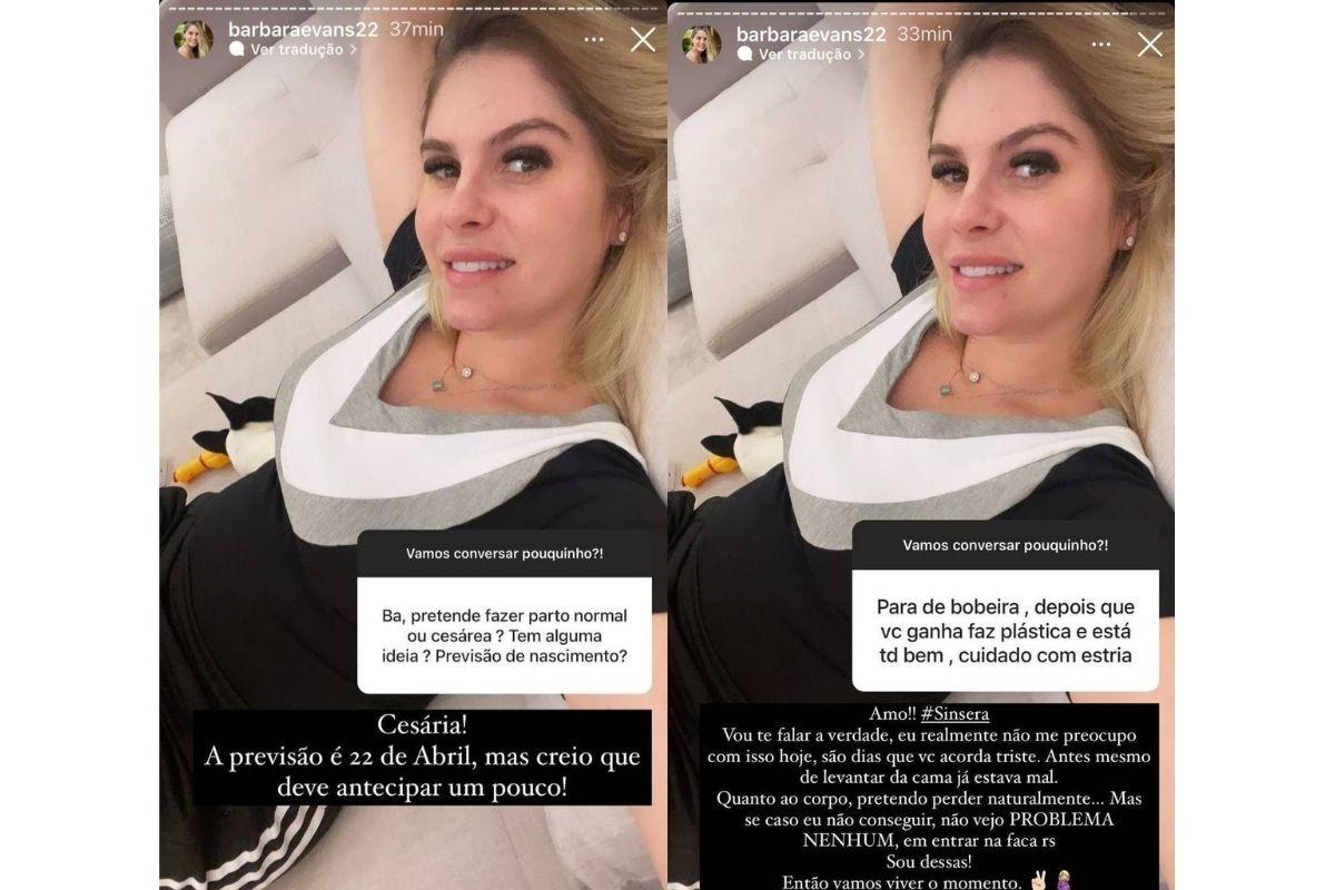 Bárbara Evans respondeu algumas perguntas dos fãs