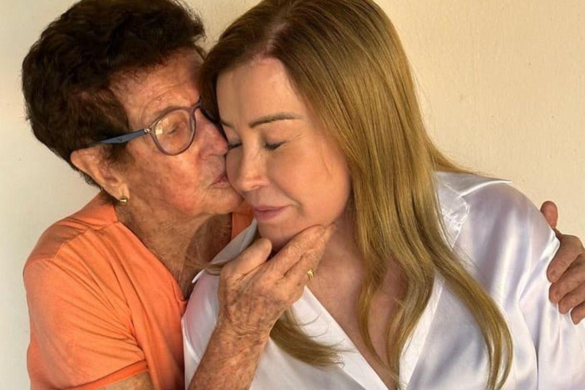 Zilu Camargo se despede da mãe