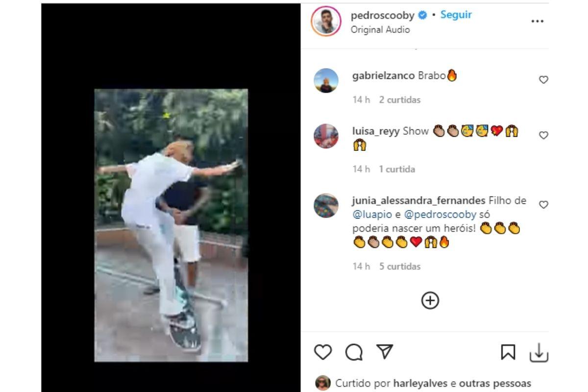 Um dos filhos de Pedro Scooby