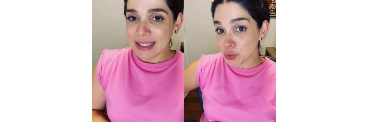 A atriz postou um vídeo da decisão do parto em vídeo no Instagram