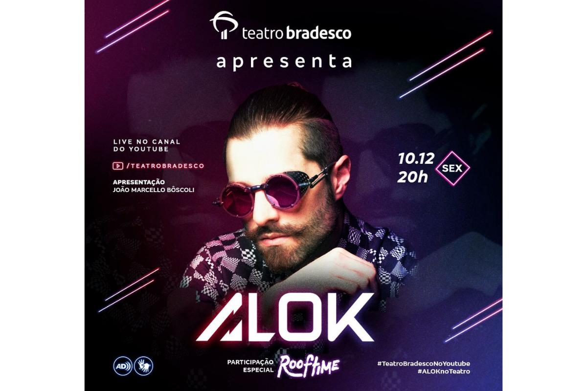 Alok será atração da livre promovida pelo Teatro Bradesco