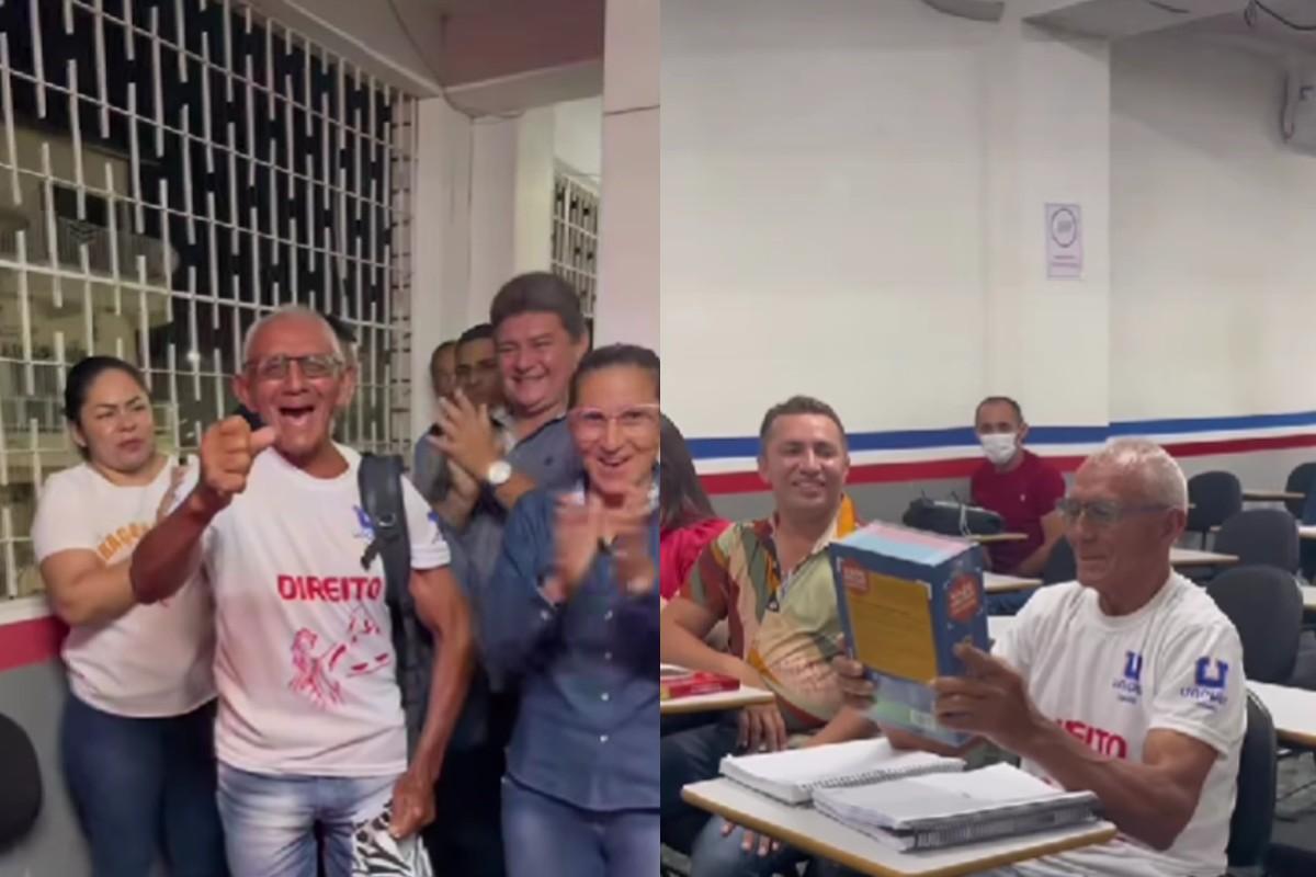 Antônio e os colegas de classe