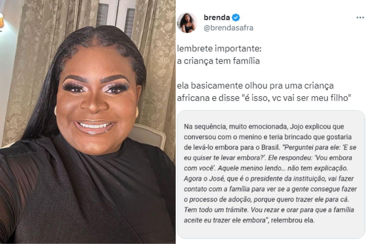 Jojo Todynho, adoção criança África Jojo Todynho, crítica Jojo Todynho adoção criança África, Jojo Todynho é criticada por querer adotar criança com família na África