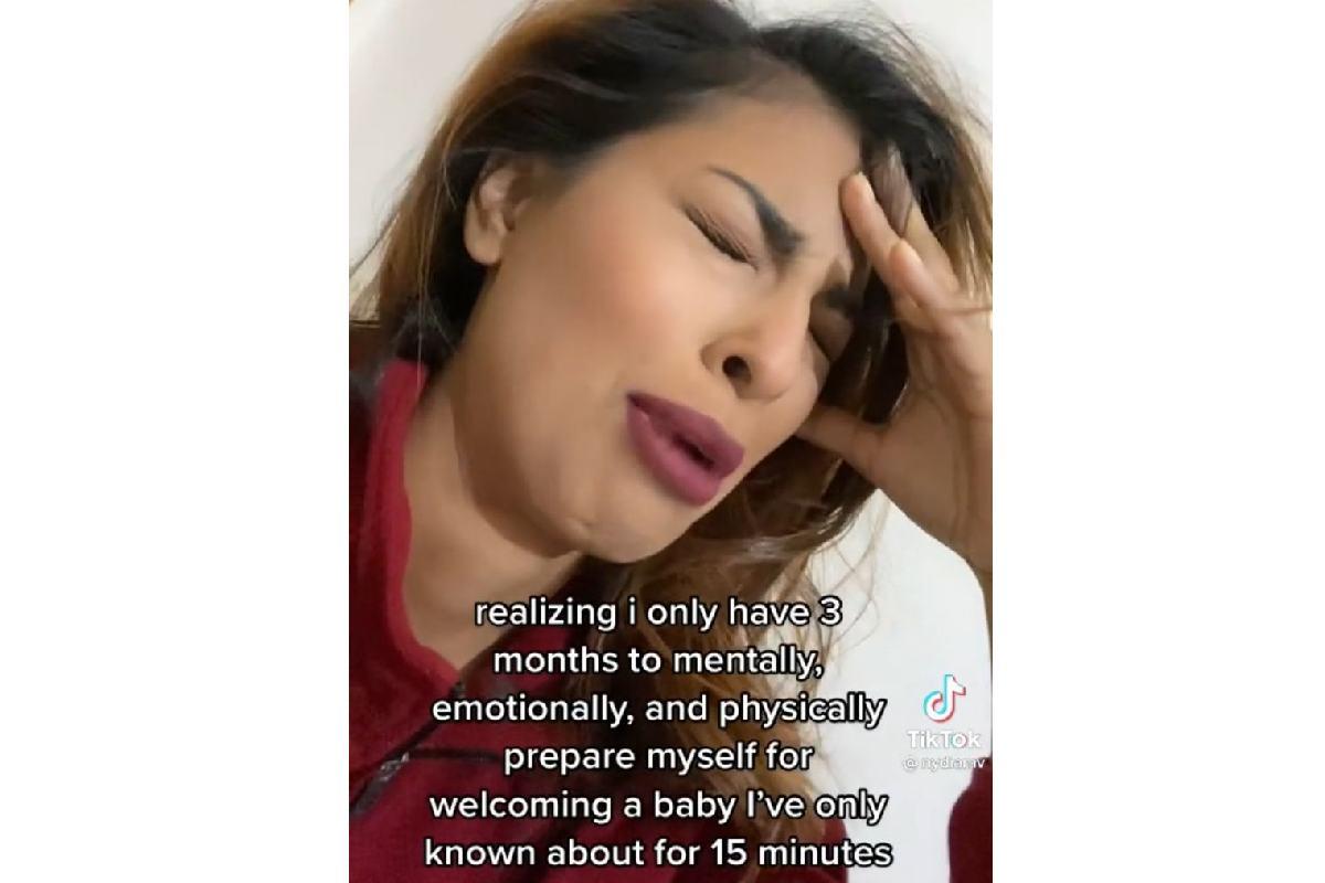 Ela se eu conta de que só tinha 3 meses para se preparar para a chegada do bebê