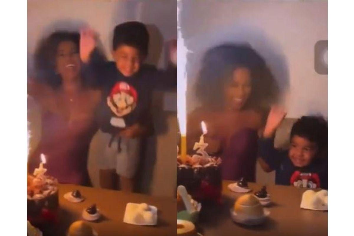 Sthefane Matos reencontra filho após 3 meses na Fazenda