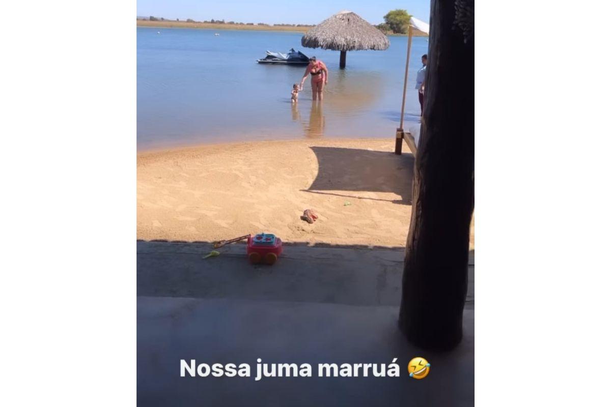 Virginia brincou que a filha é Juma Marruá de Pantanal