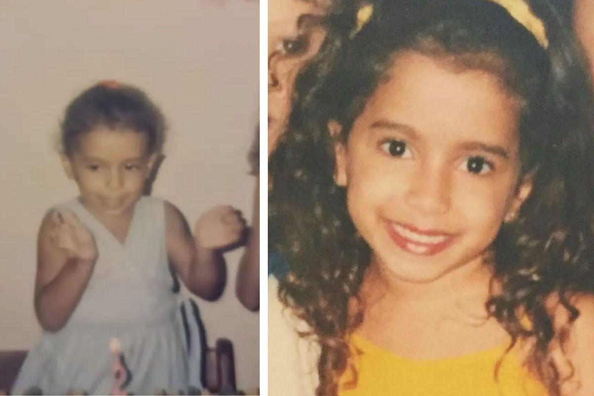 Anitta relembra fotos de criança