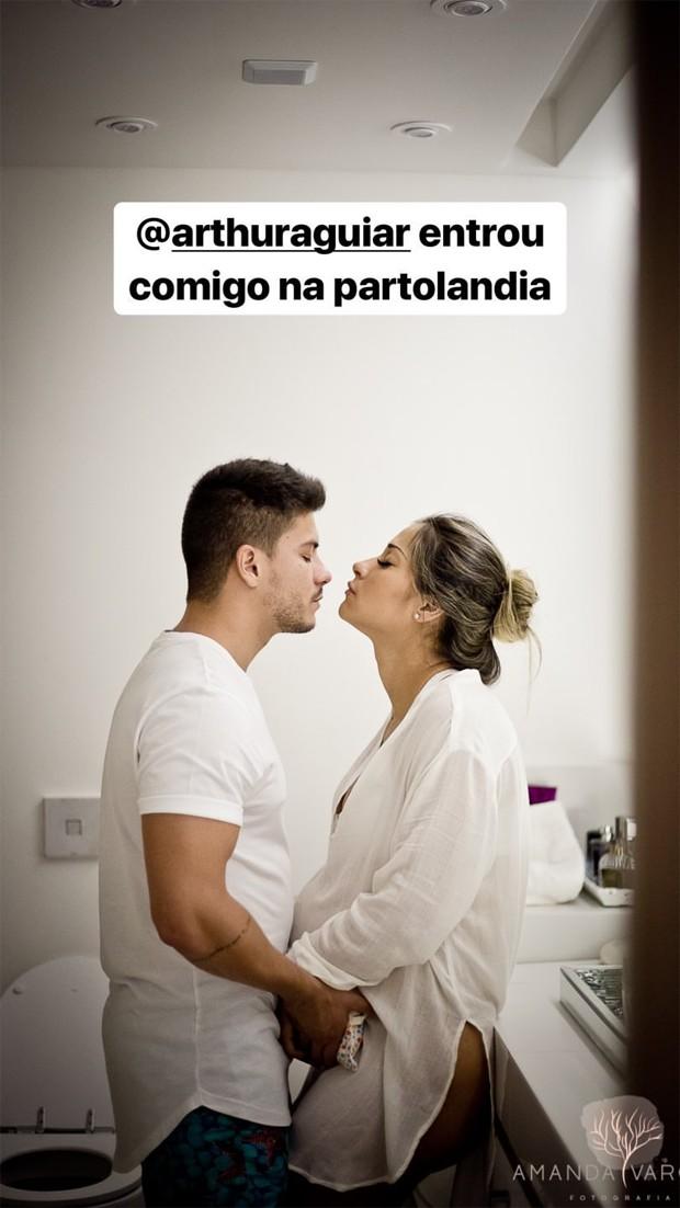 Mayra Cardi compartilha fotos momentos antes de dar à luz Sophia (Foto: Reprodução/Instagram)