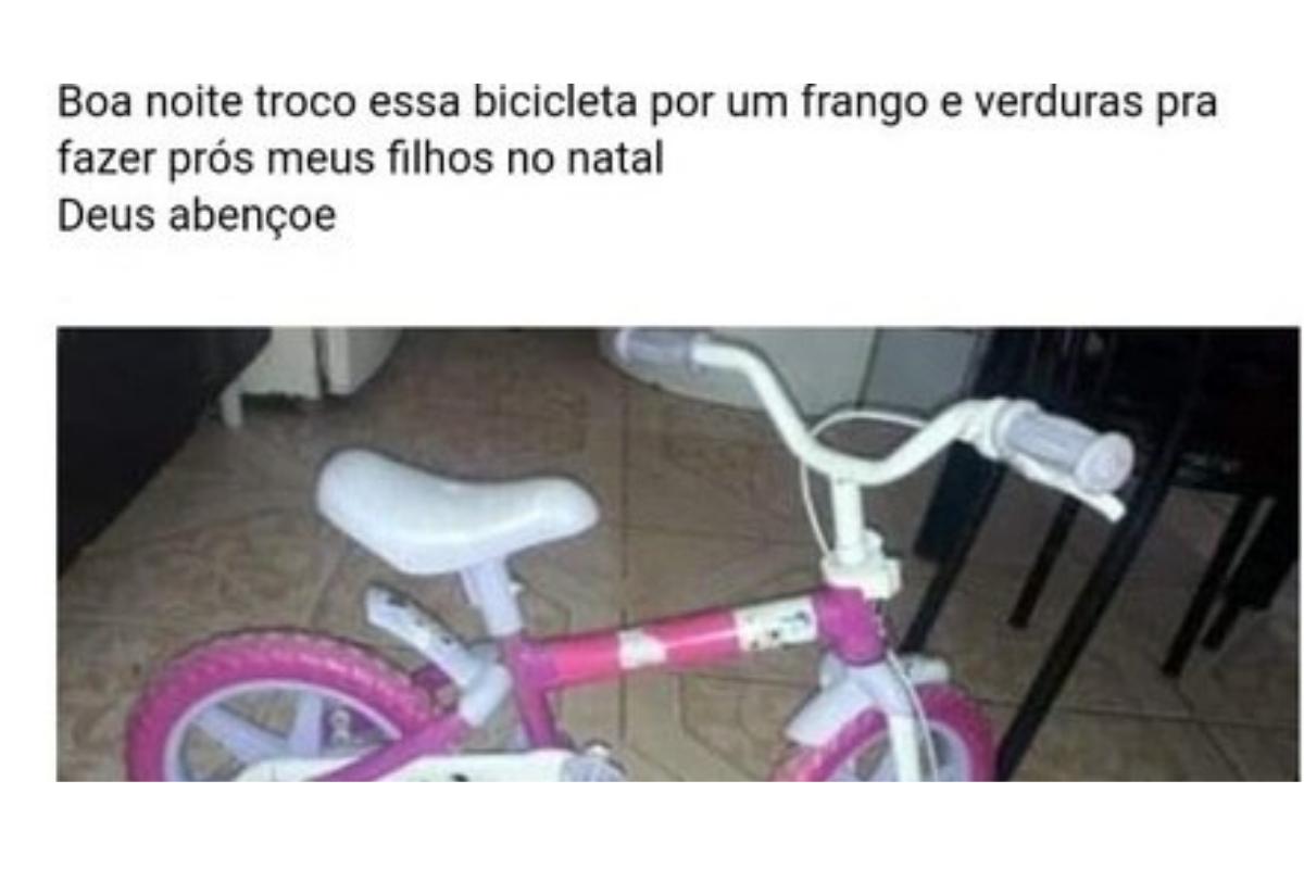 Danielle precisou pedir ajuda para alimentar a família neste Natal
