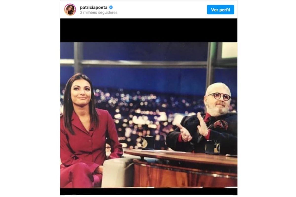 Jornalista Patrícia Poeta agradece conversas que teve com o colega de profissão (Foto: Reprodução/Instagram)