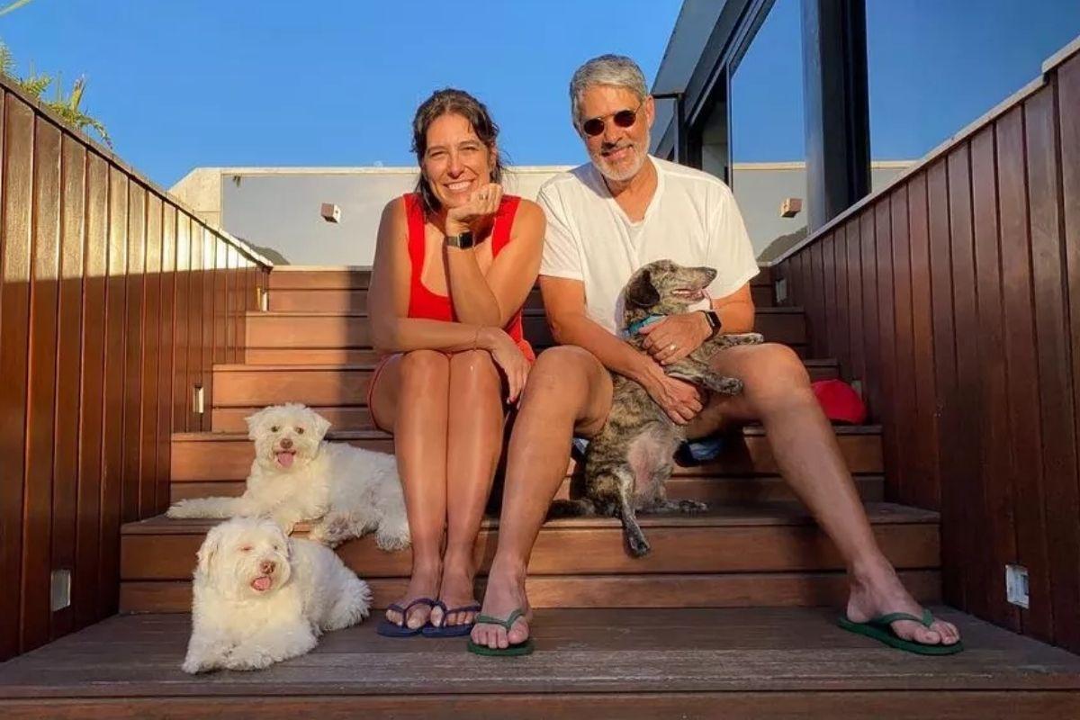 William Bonner e esposa