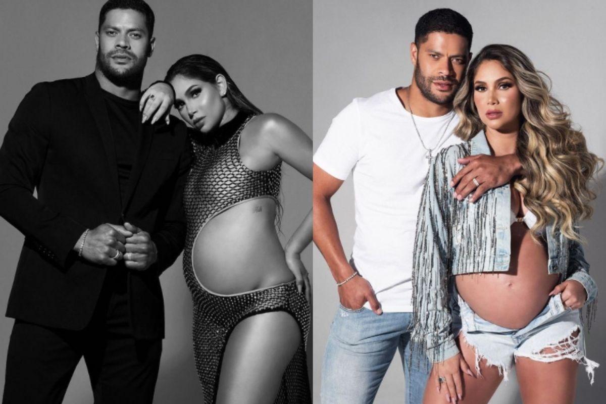 Hulk Paraíba aparece ao lado da esposa em ensaio fotográfico
