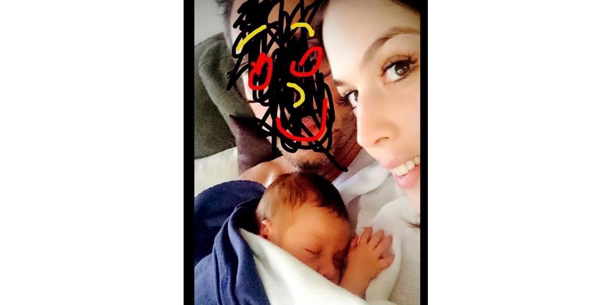 Noá, primeiro filho de Alexandre Nero e a mãe, Karen Brustllolin