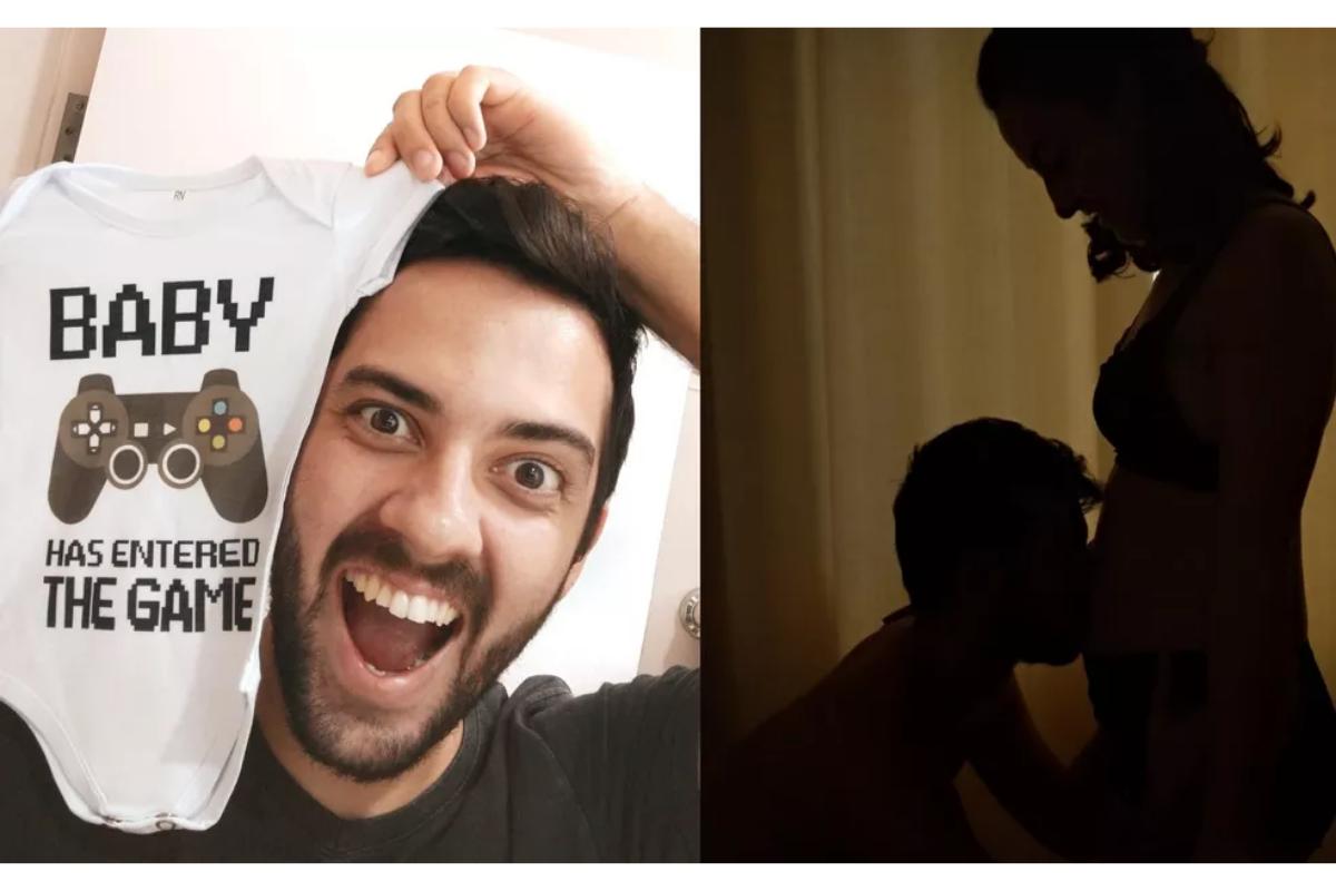 Casal inova ao revelar sexo do bebê