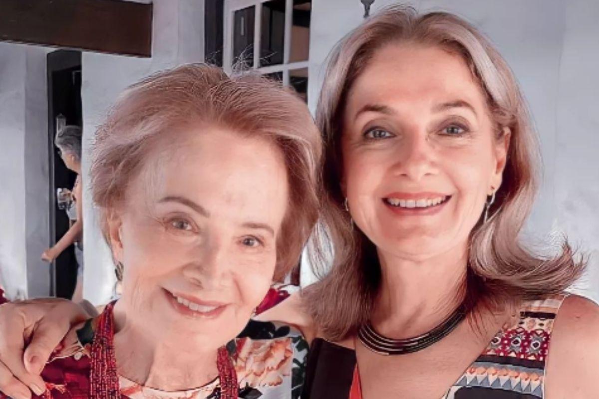 Glória Menezes com a filha