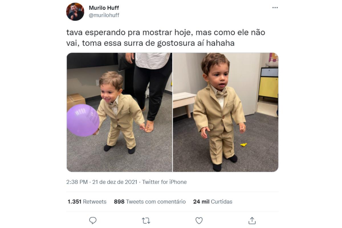 Léo não acompanhou o pai no casamento por conta de uma infecção no ouvido