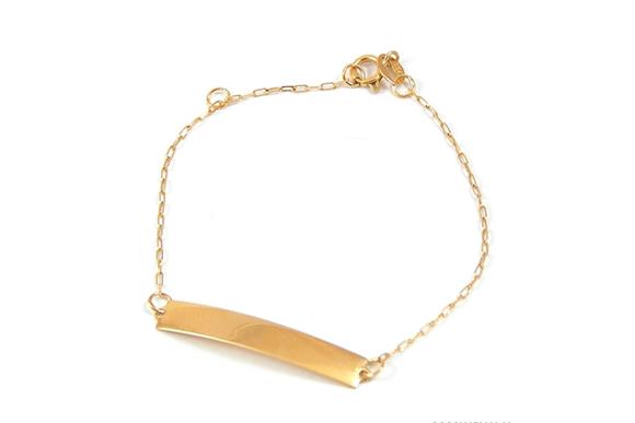 Pulseira Plaquinha Jjoias Premium (Foto: Divulgação/ Site www.jjoiaspremium.com.br)