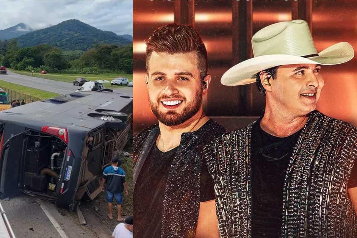 Ônibus da dupla Conrado & Aleksandro sofre acidente e causa 6 mortes