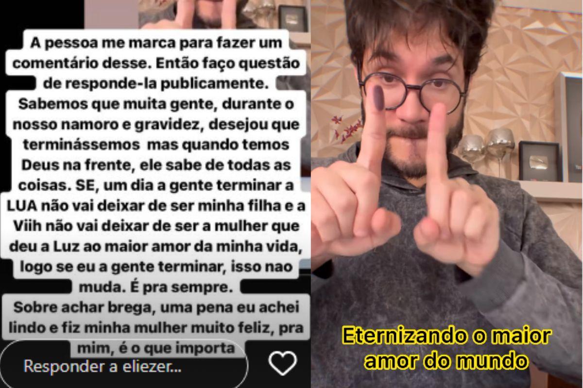 Eliezer responde seguidora sobre a tatuagem