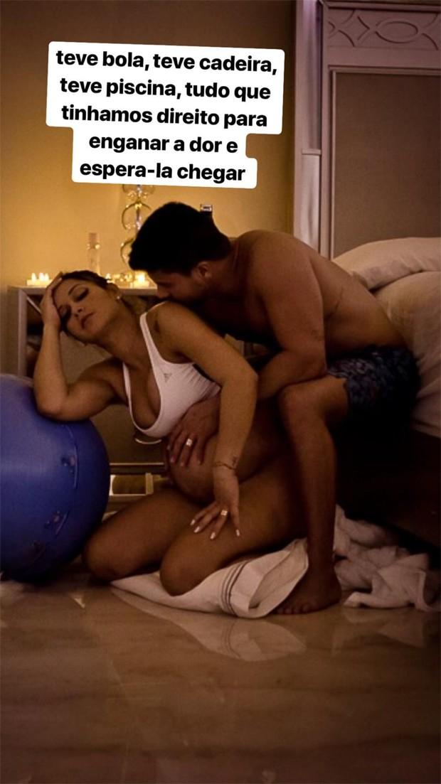 Mayra Cardi compartilha fotos momentos antes de dar à luz Sophia (Foto: Reprodução/Instagram)