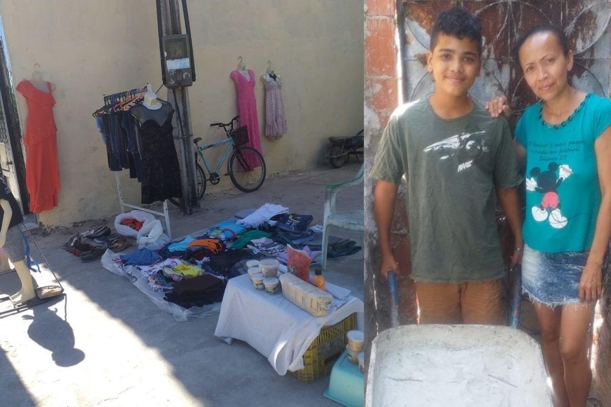 Luiz criou a vaquinha para ajudar a mãe a ampliar e melhorar o bazar