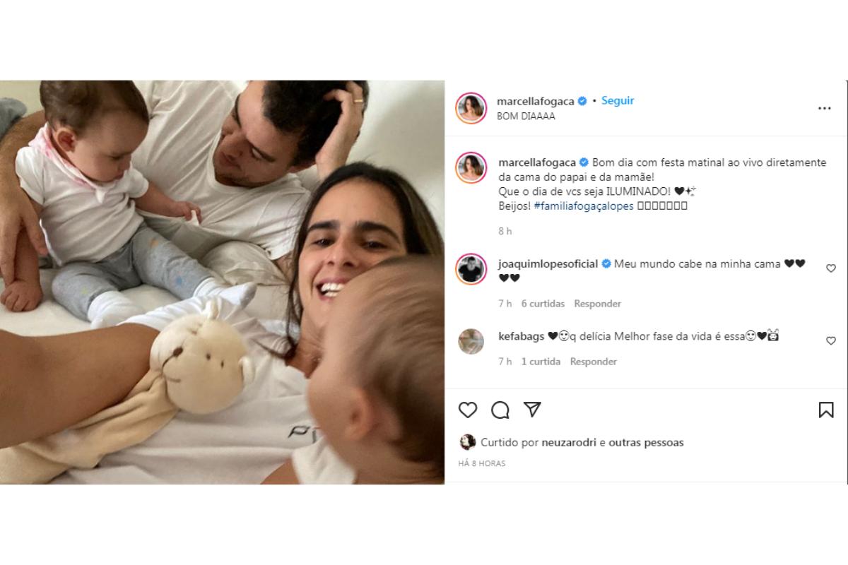 A cena da família foi compartilhada nas redes sociais