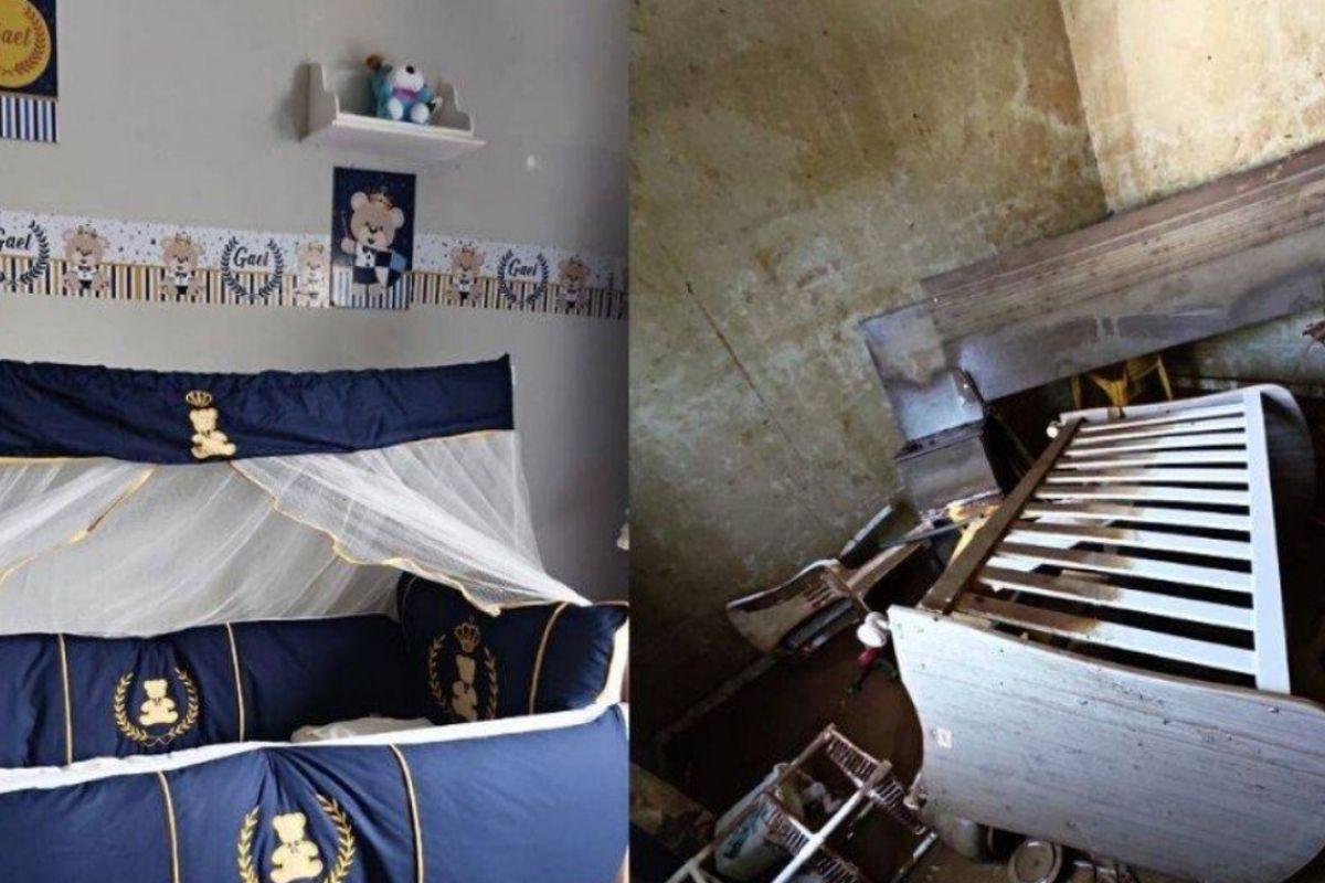 Mãe perde enxoval do filho em enchente na Bahia