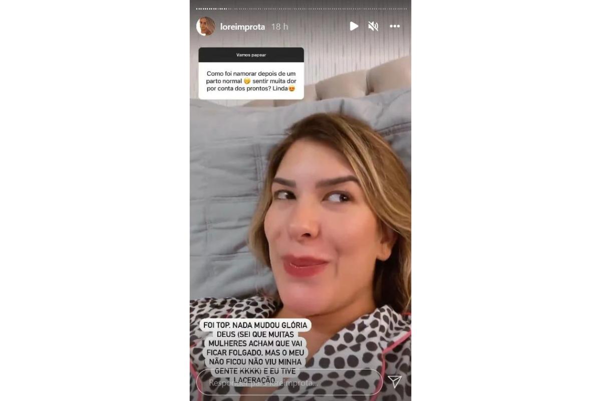Lore Improta utilizou as redes sociais para comentar sobre o estado da parte íntima