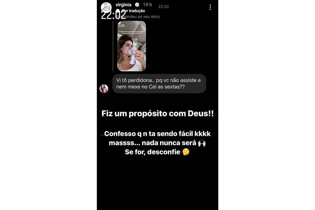 Virginia Fonseca explicou porque não faz mais publicações na rede social de sexta-feira