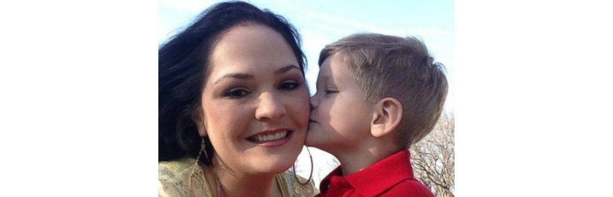 Camden Vaughan foi rápido e conseguiu salvar a vida da mãe Misty (Foto: Reprodução Facebook Misty Vaughan)