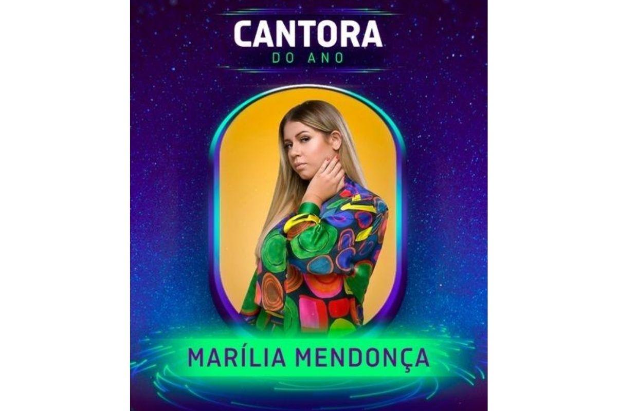 Marília Mendonça é eleita pelo Prêmio Multishow como a cantora do ano