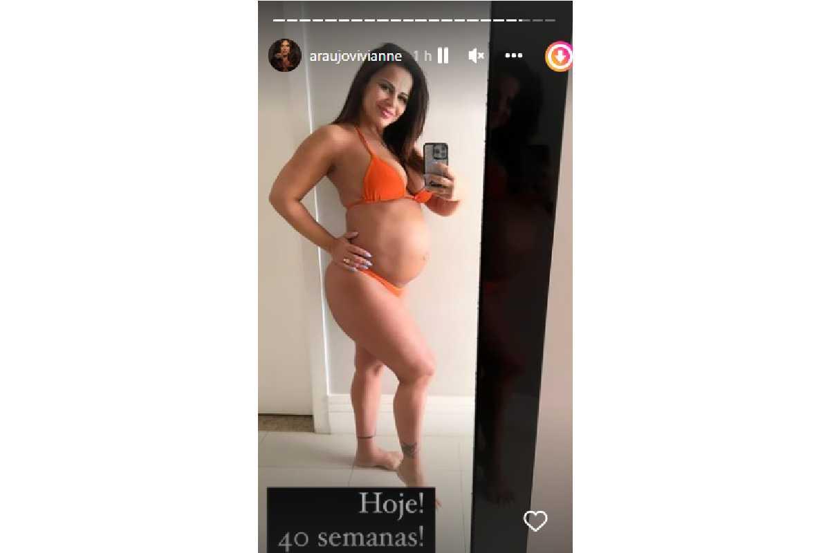 Viviane Araujo completou 40 semanas de gestação e fala sobre expetativa para chegada de Joaquim