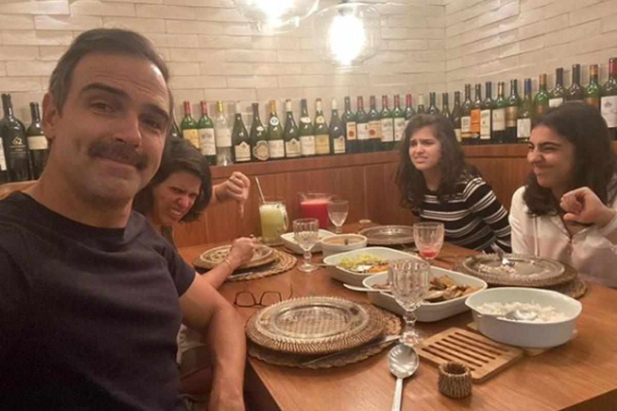 Tadeu Schmidt e família