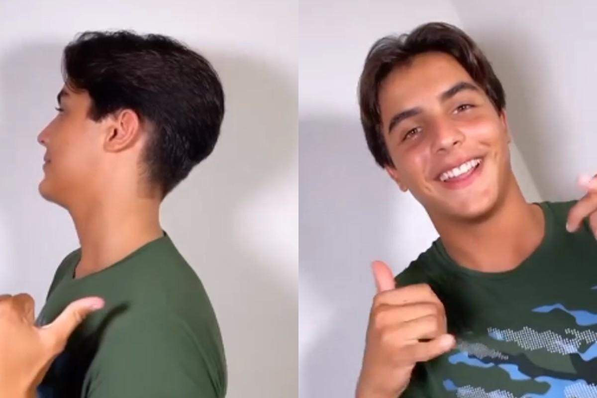 filho da Ivete Sangalo muda o visual