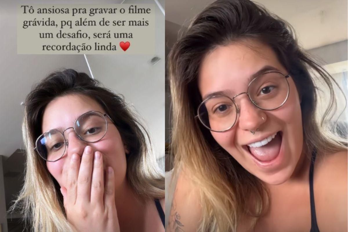 Viih Tube fala sobre gravar filme grávida