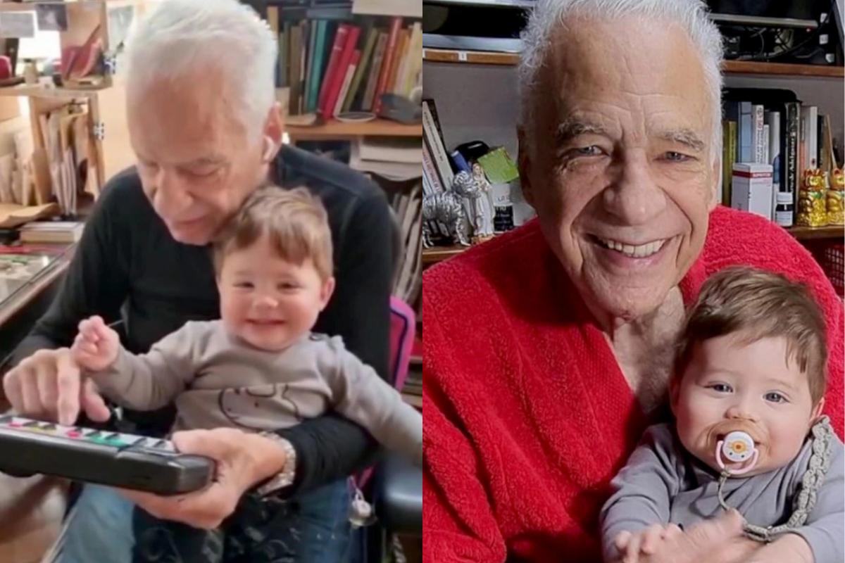 Avô vira pai pela terceira vez aos 83 anos