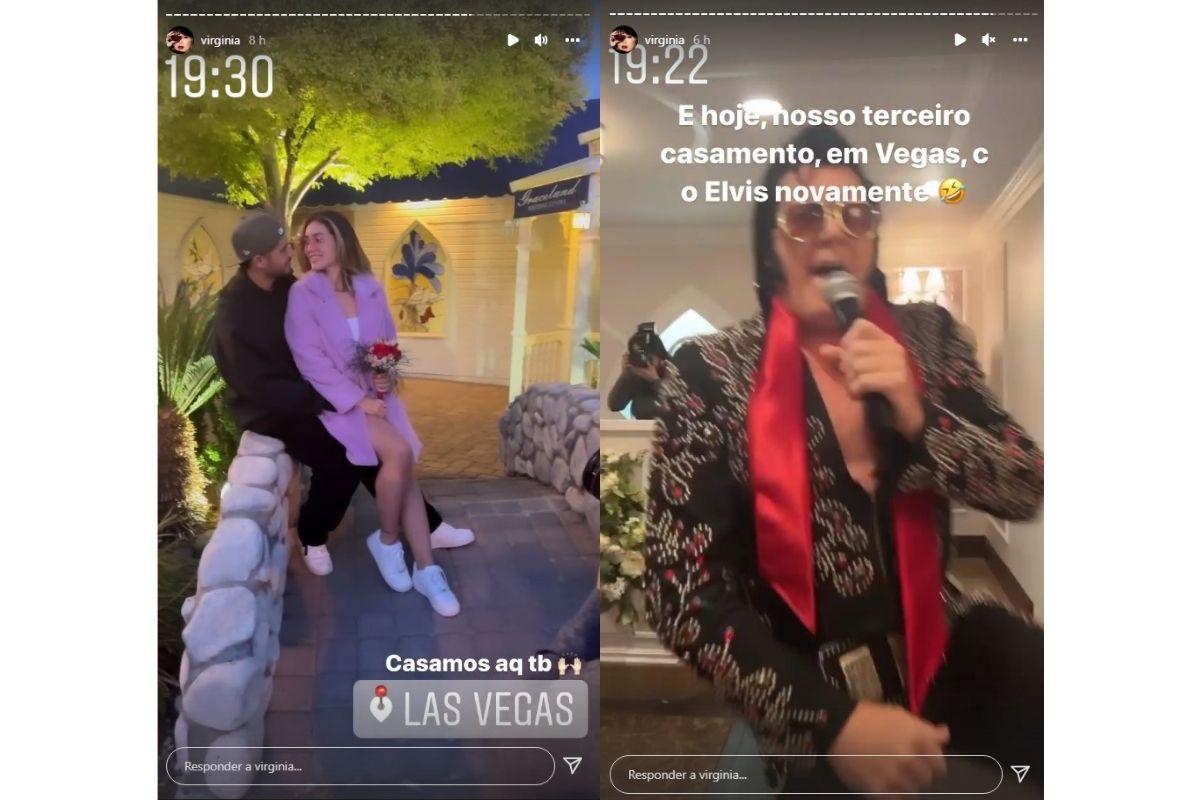 Virginia e Zé Felipe se casam pela terceira vez em Las Vegas