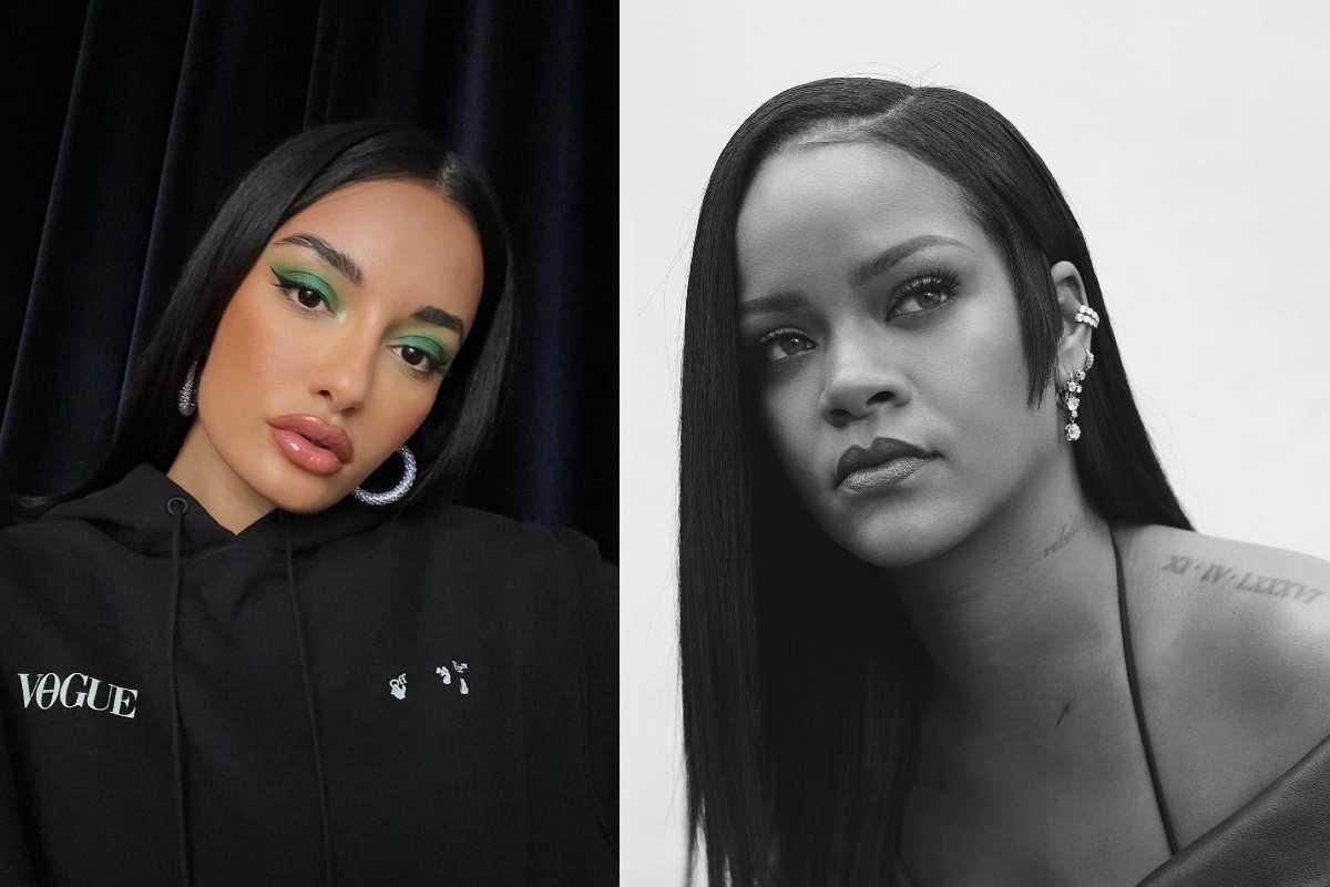 Amina Muaddi afirmou que não tem nada a ver com a situação e elogiou Rihanna
