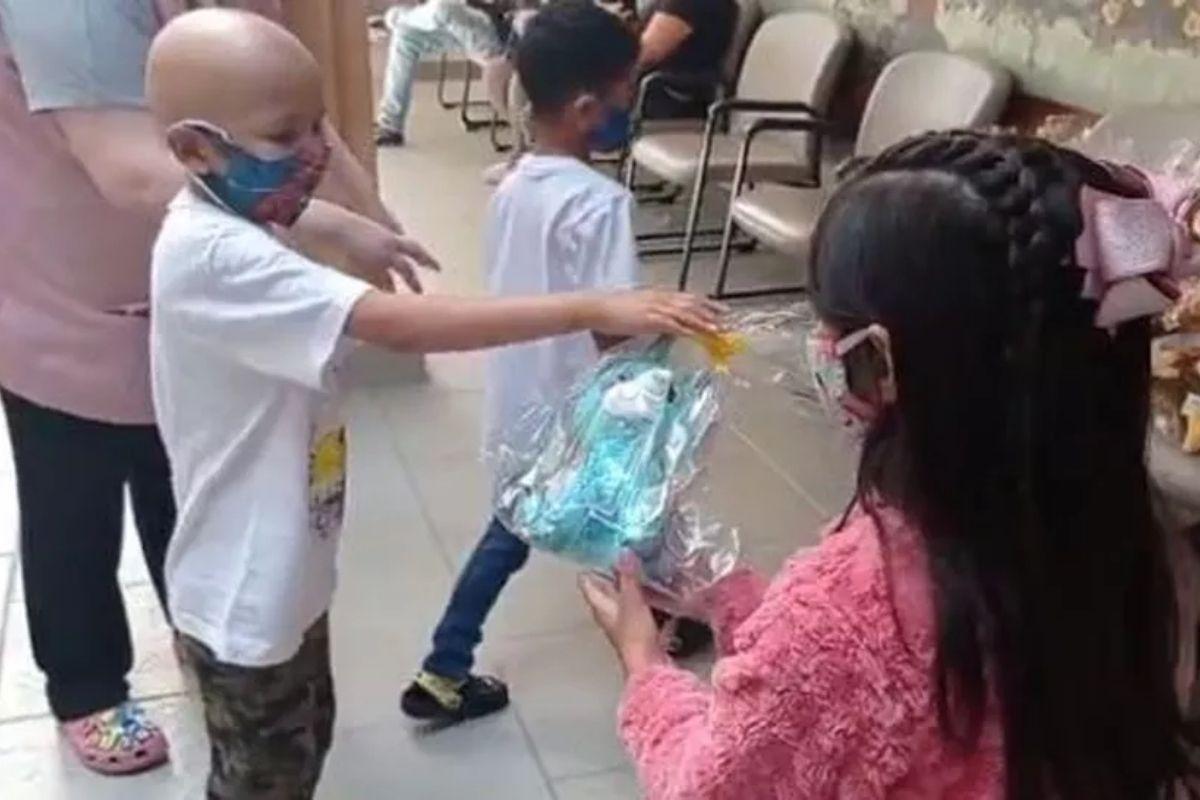 Maria decidiu doar os brinquedos