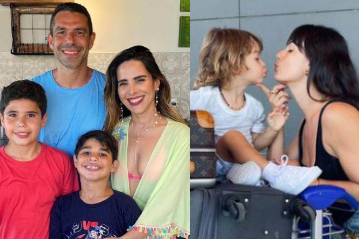 Isis Valverde explica motivo do filho não ter ido para viagem