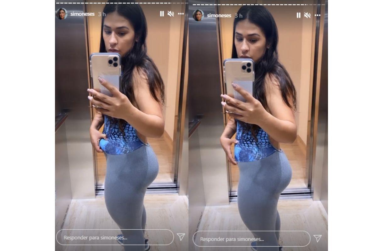 Simone Mendes fala sobre barriga pós gravidez