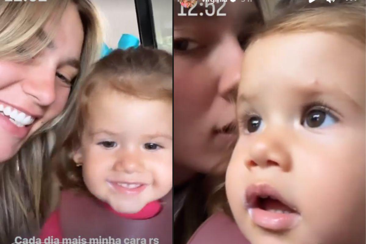 Virginia compara a aparência com a filha