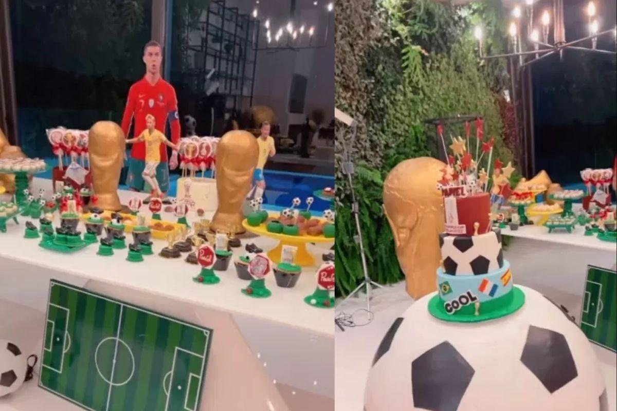 Simone falou sobre o tema escolhido para a festa de aniversário do sobrinho