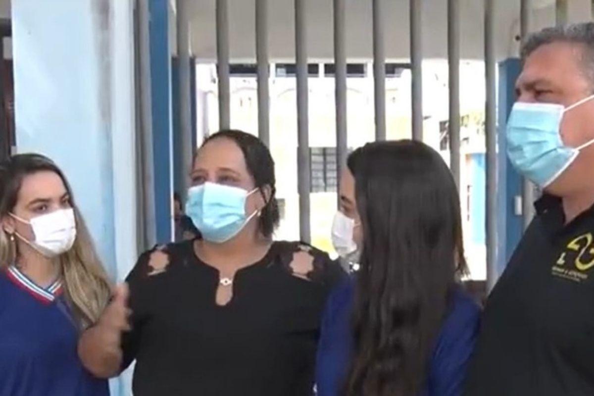 A família ficou muito orgulhosa da conquista das gêmeas