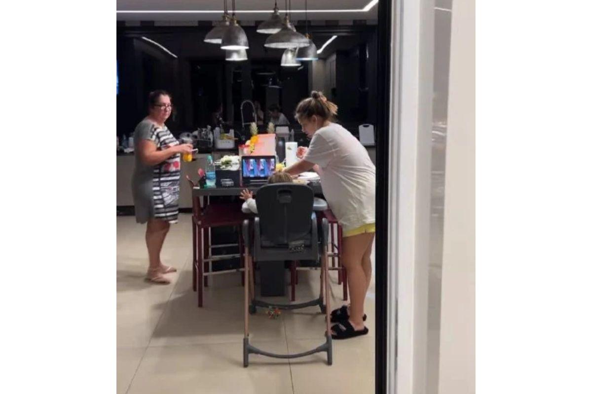 Poliana Rocha elogiou Virginia em momento registrado em redes sociais