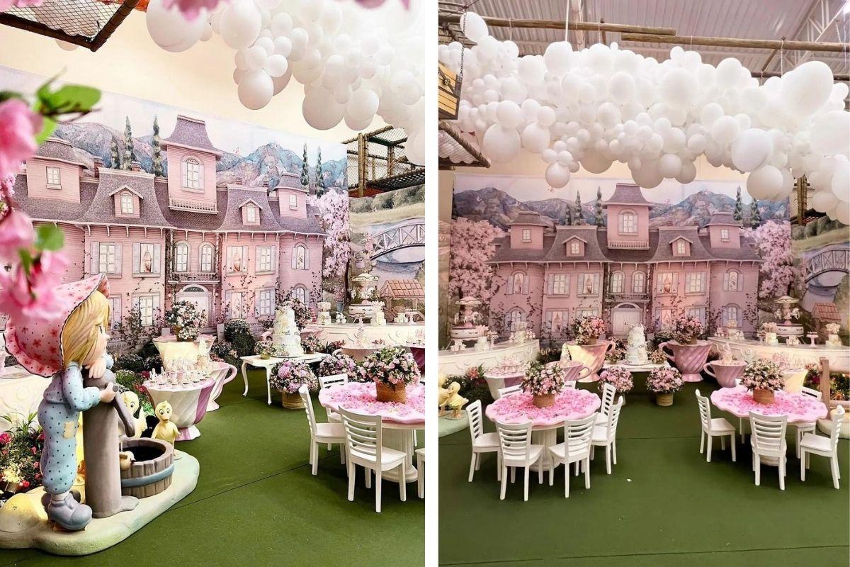 A decoração da festa de ano da Zaya foi inspirada na infância de Simone